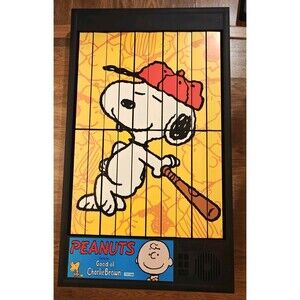 NEW VTG Peanuts Charlie Brown Limited Edition Power Pictures Wall Art Animated